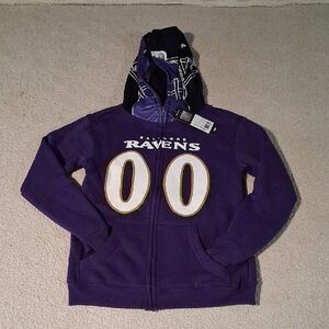 New NFL Purple Baltimore Ravens Kids Hoodie